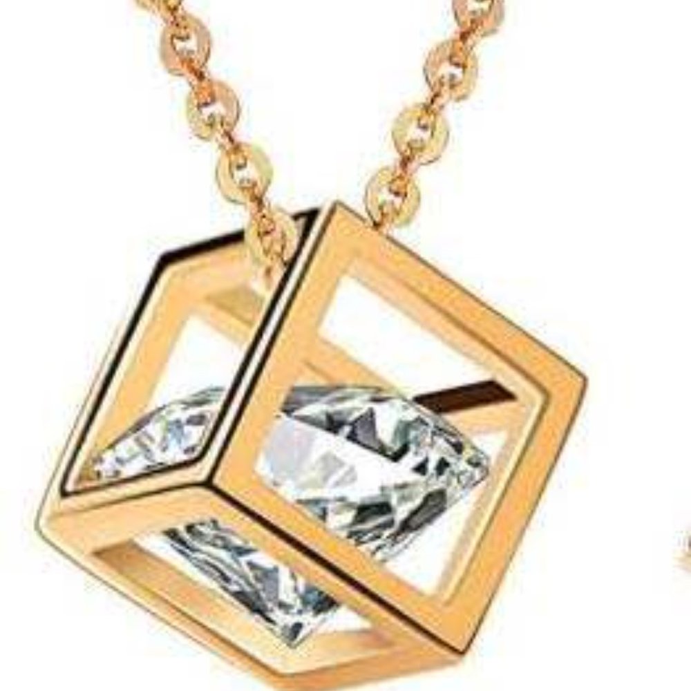 18K Gold 4CT Diamonique 18-20" Necklace